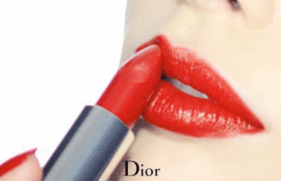 GIF Animated Advertising Lipstick By Dior - Marketing on AngryGIF